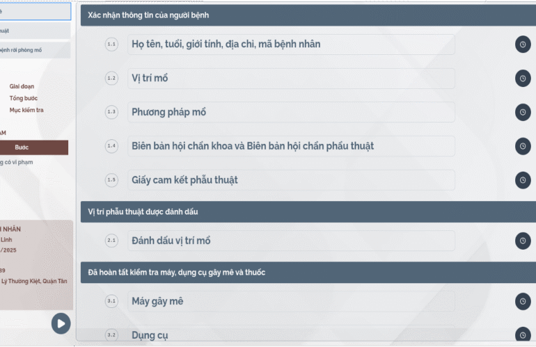 Trợ Lý AI An Toàn Phẫu Thuật – Giải pháp giám sát tuân thủ Bảng kiểm An toàn Phẫu thuật bằng Voice-to-Text và Vision AI